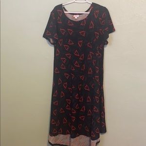 Lularoe printed Carly dress